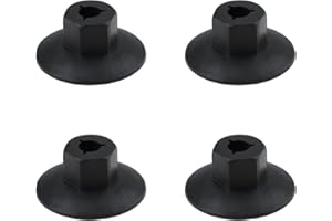 AS Axis Spindleon 4pcs Black Plastic Nut with Collar 980740-1 Compatible with Volvo Fender and Various Locations