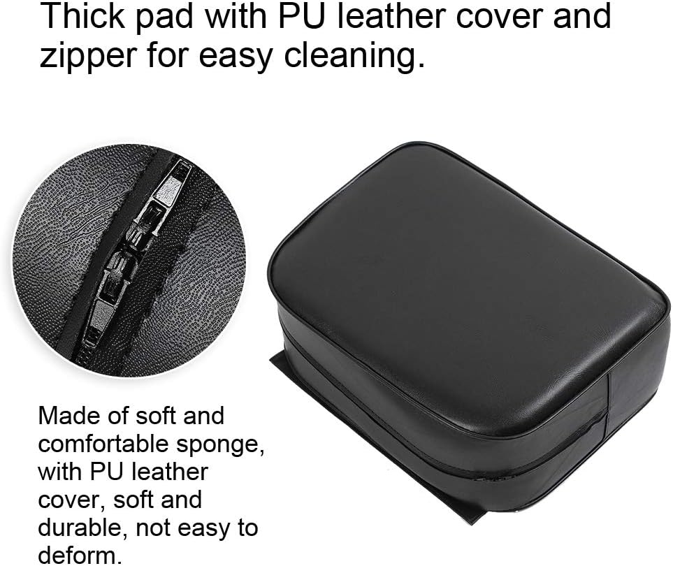 Qkiss Hair Salon Barber Chair Child Booster Seat Cushion Hair Cutting Styling Beauty SPA Equipment(Black): Kitchen & Dining