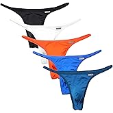 TAPUU Mens G String Underwear Low Rise Micro Mens Thong Underwear