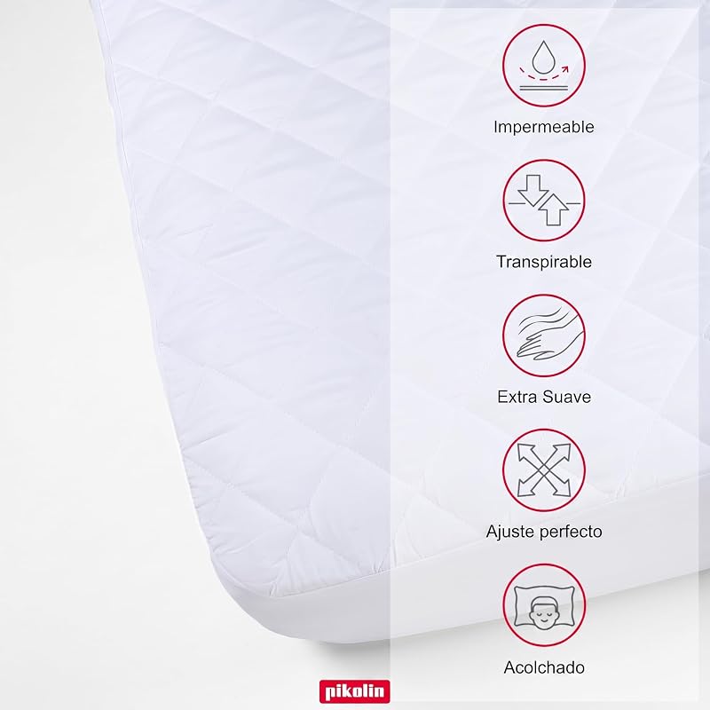 Protetor de Colchão 160x190/200cm Almofadado Impermeável