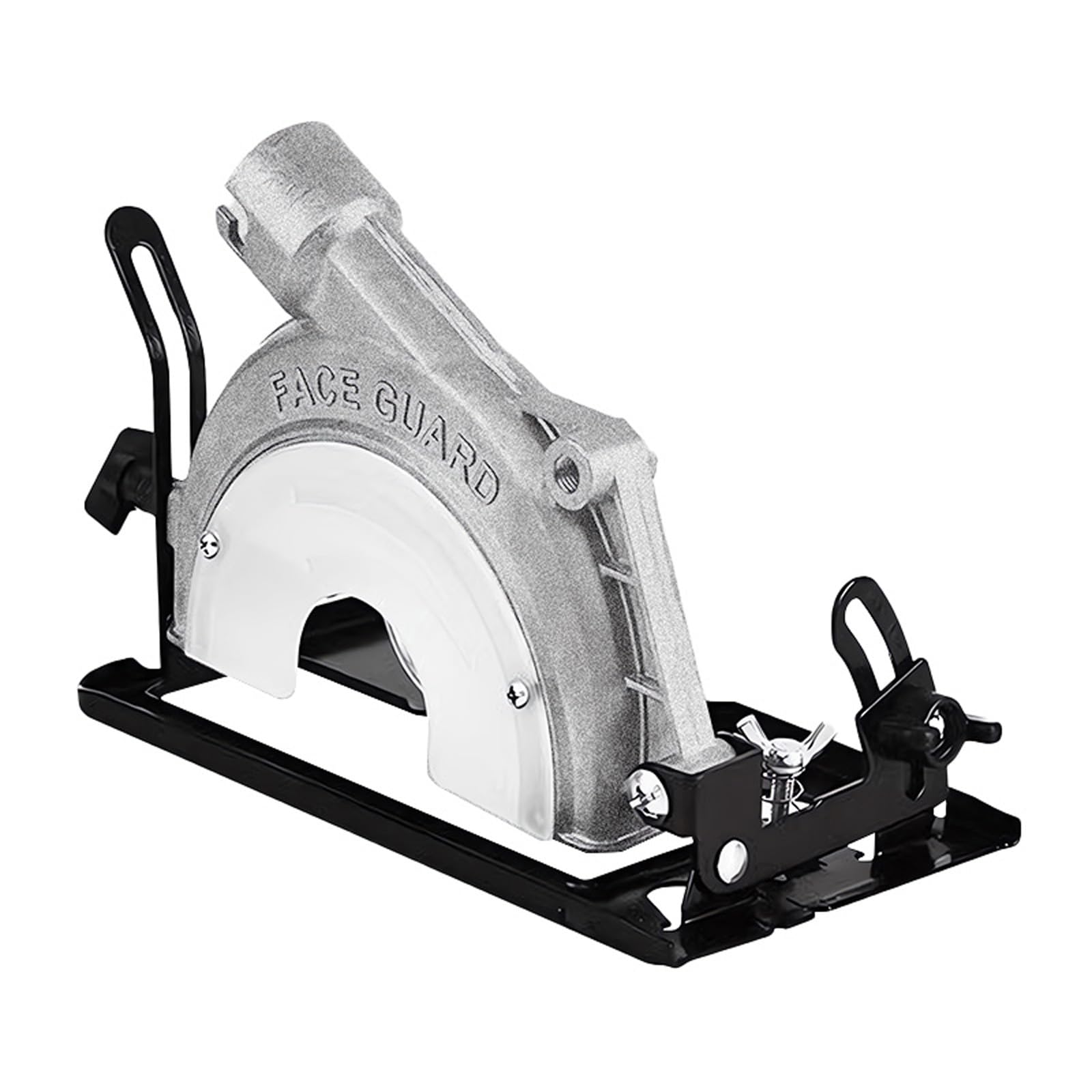 Photo 1 of Aluminum Alloy Angle Grinder Stand(1.65" Bore) to Cut Off Saw Converter with 5.5" Protective Cover,Cutting Guide & Bracket Fits 4-1/2" Grinders for Precision Metal & Wood Cutting(Check Compatibilit)