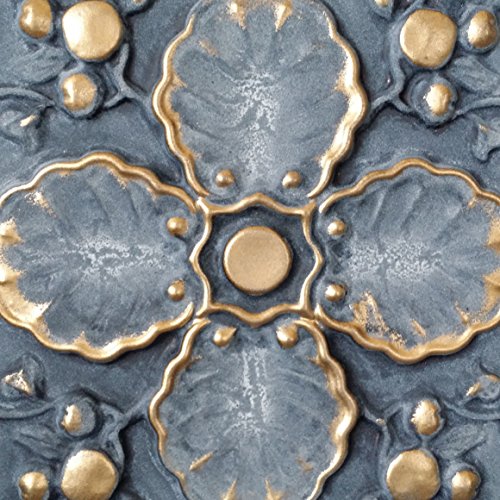 Lastdecor Ceiling Tiles 2x2 False Tin Restaurant Smocked Gold