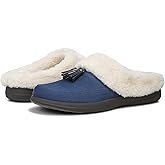 Vionic Cedar Perrin Women's Slip-On Cozy Slipper- Supporting Ladies Indoor/Outdoor Slippers that Include VIO MOTION Technology Orthotic Insole With Built-in Arch Support, Helps Heel Pain, Medium Fit