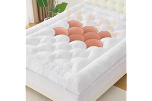 WhatsBedding 5 Inch Memory Foam Mattress Topper King for Pressure Relief