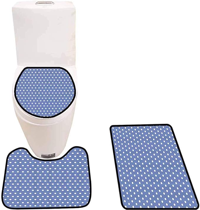 WEURIGEF Juego de Alfombrillas de baño de 3 Piezas Alfombrillas de baño