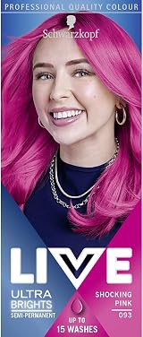 LIVE Ultra Brights Shocking Pink 093 Semi-Permanent Dye 50ml+Conditioner
