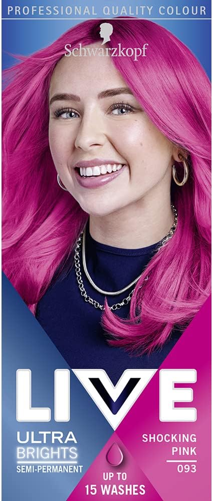 LIVE Ultra Brights Shocking Pink 093 Semi-Permanent Dye 50ml+Conditioner