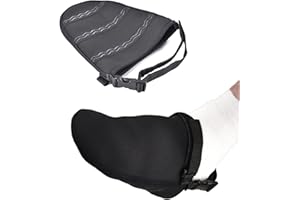 ROJOSER Cast Sock(2PC), Adjustable Cast Toe Cover Non Slip Silicone Sole Cast Sock Toe for Ankle Leg and Foot-Cast Socks Over