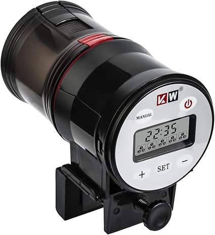 Amazon Upslon 魚自動給餌器 タイムフィーダー 水族水槽用 餌やり器 魚 自動餌やり機 熱帯魚 金魚オートフィーダー 週末の餌やり 出張 旅行 急用などの留守中の餌やり 配給量調節可能 60g大容量 1日1 5回 日本語取説付き 自動給餌器 Af 013 Upslon 自動給餌