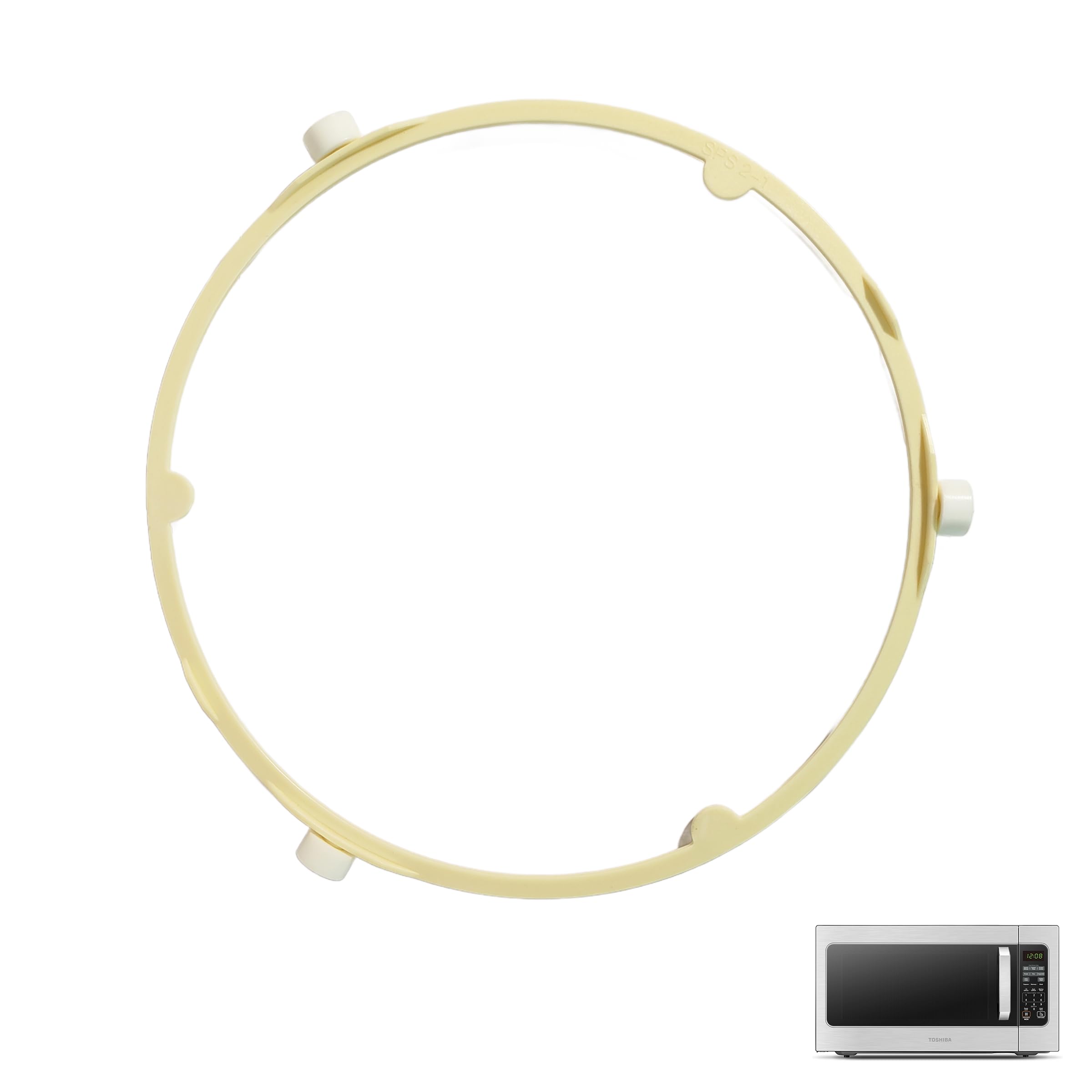 Photo 1 of Microwave Turntable Support Roller Ring, Compatible with Samsung/GE/Frigidaire/Whirlpool/Maytag/Kenmore, Replaces WB06X10625 WB06X10818 DE92-90495A 5304509438 5304464115