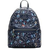 Loungefly Disney Lilo & Stitch Zodiac Glow In The Dark All-Over Print Womens Backpack