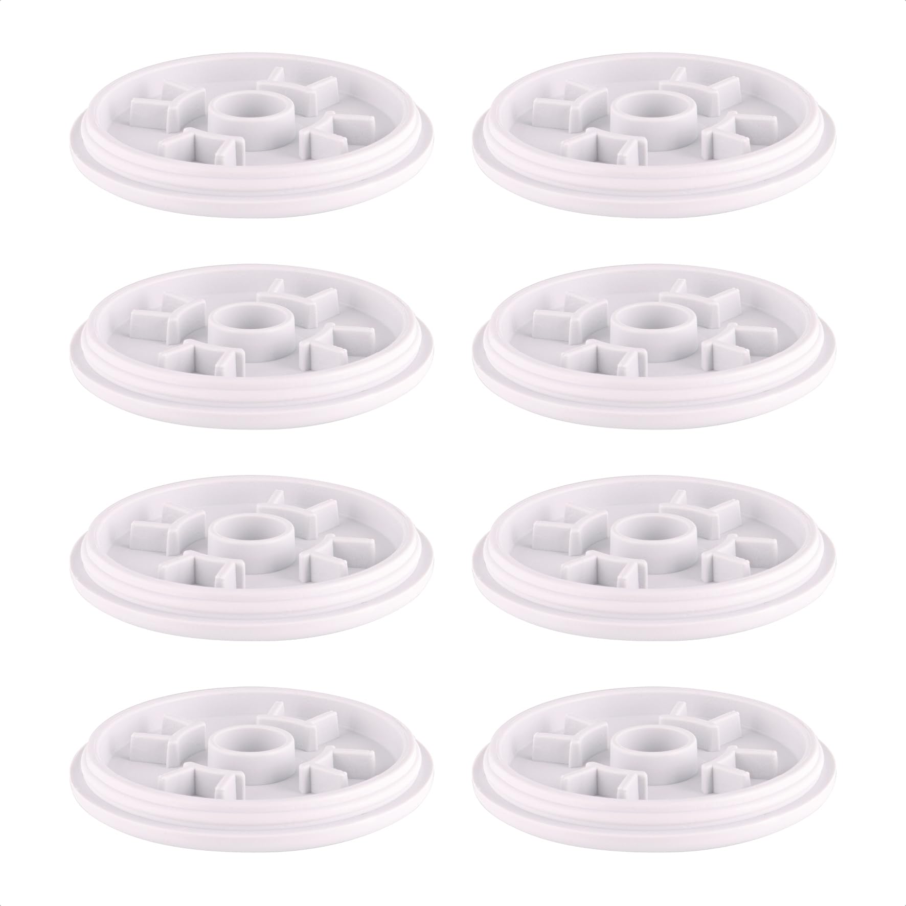 WAGNER QuickClick® Plastic glides furniture glides chair glides replacement I 8pcs. set replacement glides exchangeable - plastic HYPER - Ø 50 mm - for base Ø 50 mm - Made in Germany - 15833801