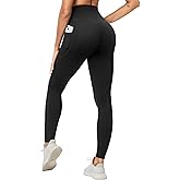 THE GYM PEOPLE Women's Scrunch Butt Lifting Yoga Pants High Waisted Stretch Athletic Workout Leggings with Pockets