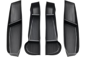 Shademax Car Door Organizer Tray for Tesla Model Y 2021-2024 (Not for Model Y Juniper) Door Side Storage Box Insert for Tesla Model Y Accessories 2024 - TPE Material, Black, 4 Pieces