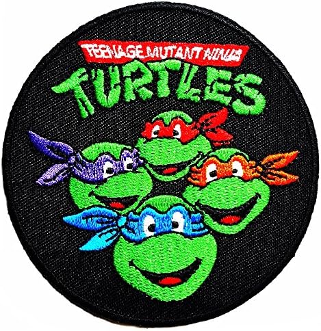 Teenage Mutant Ninja Turtles Cartoon 3.2 x 3.2 inches patch Jacket T- shirt Patch Sew Iron on Embroidered Badge Sign Costum