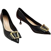 C.Paravano Pumps Shoes Women | Kitten Heels | Low Heel | Dress Shoes for Women | Pointed Toe Heels