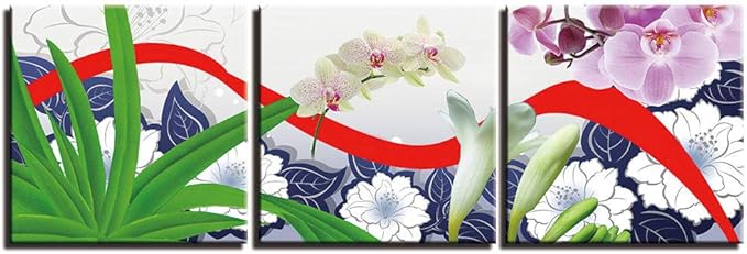 Impresiones de Lienzo Naturaleza muerta orquídea blanca y morada