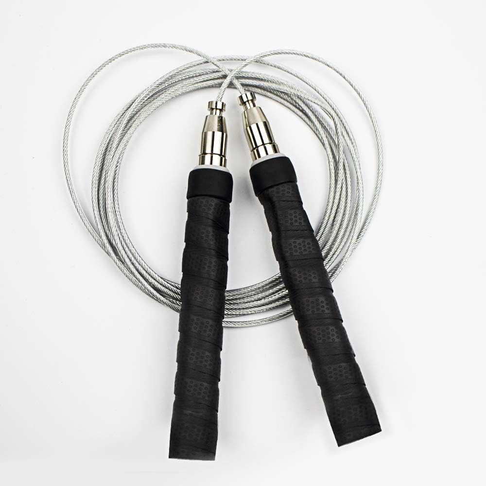 Airsnigi Speed Jump Rope Tangle-Free Skipping Rope for Exercise Fitness Speed Rope Workout Speed Ropes Ergonomic Handles, Adjustable Workout Skipping Rope for Women Men Kids