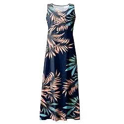 Generic Women's Dresses Floral Print Cotton Linen