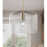 Possini Euro Design Lallie 18" Modern Art Deco Pendant Ceiling Light Fixture Dining Room Over Table Kitchen Island Foyer Drum