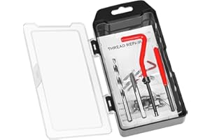 JMMRRR Thread Repair Kit M6 X 1.0mm, Helicoil Metric Thread Repair Insert Kit with HSS Drill Bits, Rethreading Inserts Tool Set for Damaged Thread Repairing