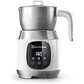 Maestri House Milk Frother, Variable Temp and Froth Thickness Frother and Steamer, 21OZ/600ML Smart Touch Control Milk Warmer