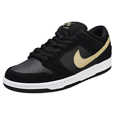 gold black nike dunks