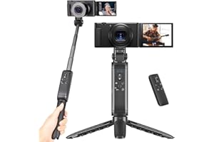 PICTRON MT-40 Remote Shooting Grip Extendable Vlogging Handle Tripod Camera Selfie Video Recording Accessorries for Sony Canon Cameras Featuring Bluetooth Fuction