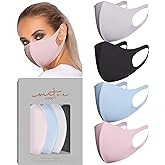 Virtue Code Second Skin Cloth Face Mask Pack. 4 Buttery Soft Masks Washable Fabric