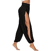 AvaCostume High Slit Harem Pants Women Hippie Harem Pants Trousers