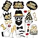 40th Birthday Photo Booth Props – Fabulous Forty Party Decoration Supplies For Him &Her, Funny Fortieth Bday Photobooth Backdrop Signs For Men And Women, Photography Black And Gold Décor – 34 Pieces