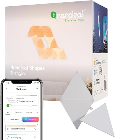 Nanoleaf Shapes Triangle Expansion Pack 3 Panels Smart Light RGBW Wi Fi