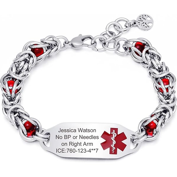 Prime Day Deal Alerts Medical Alert Bracelet ZKXXJ Adjustable