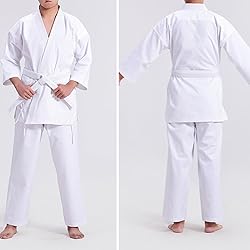 imflyker Karate Uniform Gi with Belt Sets for Kids