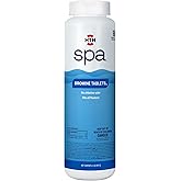 HTH Spa 86109 Bromine Tablets, Chemical Sanitizer for Spas & Hot Tubs - Fits All Floaters for Easy Application, Creates Soft Water Feel, No Chlorine Odor, Eliminates Bacteria & Algae, 2 lbs