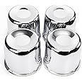 RTRHINOTUNING 4Pcs 4.25inch Push Through Wheel Center Caps for Truck Trailer Wheels Rim 4.25" Bore 3.66" Tall Wheel Hub Covers