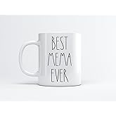 FundingCharlee Best Mema Ever Coffee Mug - Gifts for Christmas - Mema Birthday Gifts Coffee Mug - Father's Day/Mother's Day - Family Coffee Mug For Birthday Present For The Best Mema Ever Mug 11oz