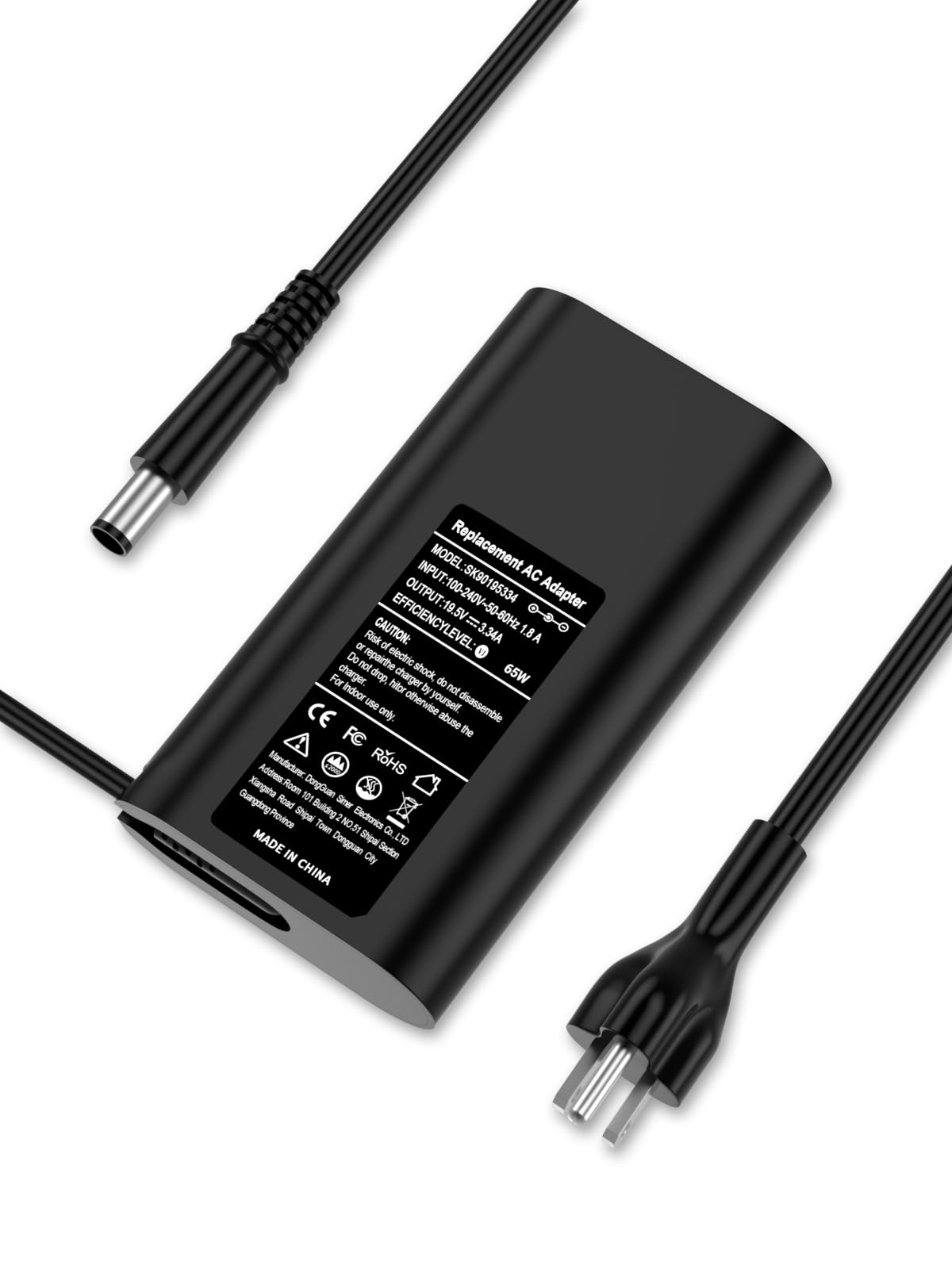 thumbnail image 2 of 65W Laptop AC Adapter Charger For Dell Latitude 3190 2-in-1, 7290, 3300 & Chromebook/Inspiron/Vostro 2 of 6