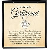 Coveted Goods To My Son’s Girlfriend Gift, Sterling Silver Necklace Gift for Son’s Girlfriend