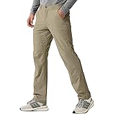 FREE SOLDIER Men's Outdoor Cargo Hiking Pants with Belt Lightweight Waterproof Quick Dry Tactical Pants Nylon Spandex