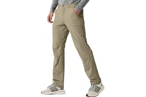 FREE SOLDIER Men's Outdoor Cargo Hiking Pants with Belt Lightweight Waterproof Quick Dry Tactical Pants Nylon Spandex