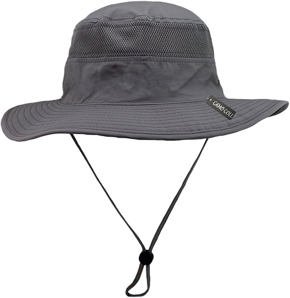 CAMO COLL Outdoor UPF 50+ Boonie Hat Summer Sun Caps (One Size, Dark Khaki) at  Men’s Clothing store