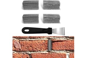 100 Pcs Stainless Steel Weep Hole Covers for Brick Walls, 2.75" Rust-Proof Covers Can Be Cut or Stacked to Fill Different Siz