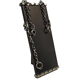 1/12 Scale Shield Binding Action Figure Stand Bracket, Torture Model Anklets Scene Props Accessories Miniatures (black)