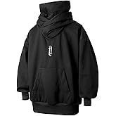 HISITOSA Men's Long Sleeve Fleece Hoodie Lightweight Tech Wear Soft Cotton Pullover Unisex Casual Hooded Sweatshirts
