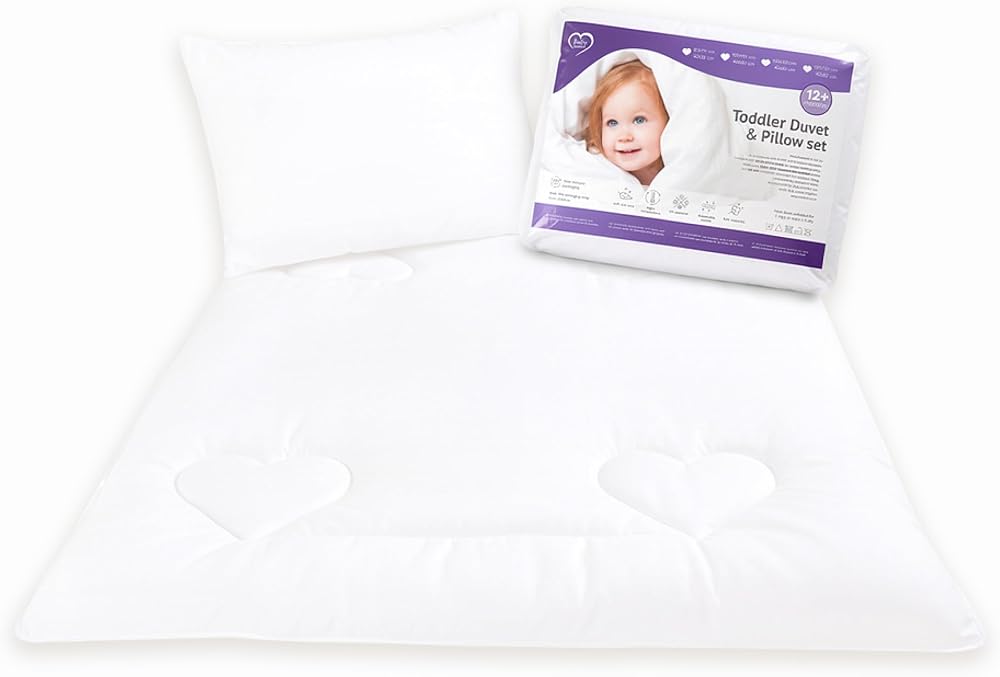 Baby Comfort Toddler Duvet Pillow Set 7 Tog 135x100 cm Anti Allergy Microfibre
