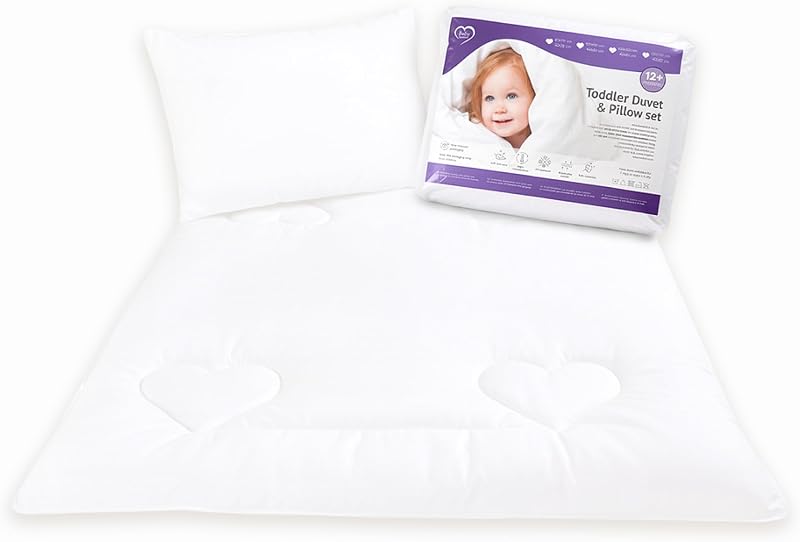 Baby Comfort Toddler Duvet Pillow Set 7 Tog 135x100 cm Anti Allergy Microfibre
