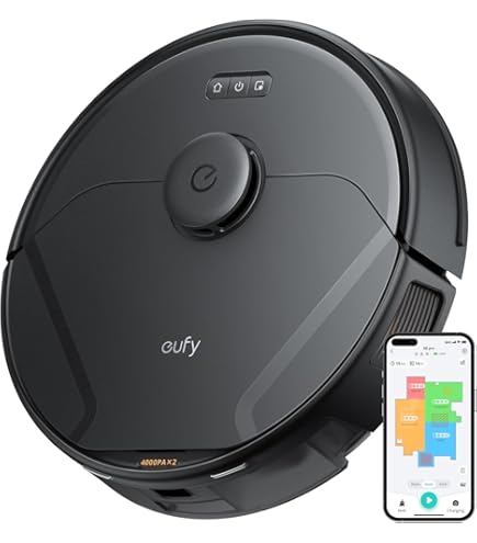 掃除機・クリーナー Eufy X8 Pro with Self-Empty Station eufy Clean X8 Pro SES Robot Vacuum Cleaner- Twin-Turbine 2x4000Pa