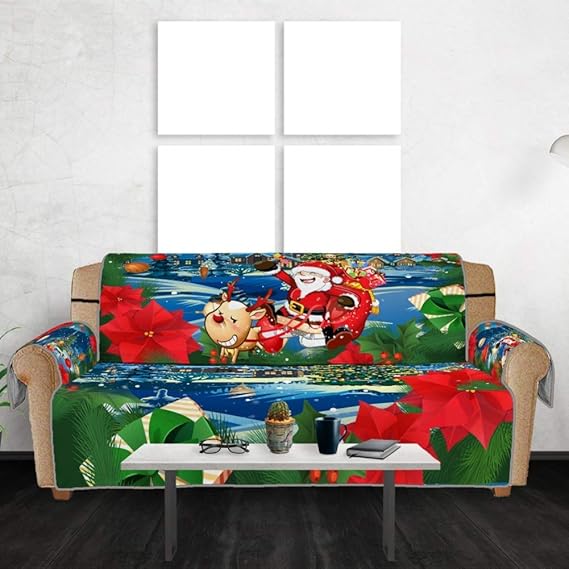XIEJING NonSlip Sofa Slipcovers Couch Cover Christmas