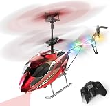 VATOS RC Helicopter 2.4G with LED One Key Take Off Indoor Flying USB Charging